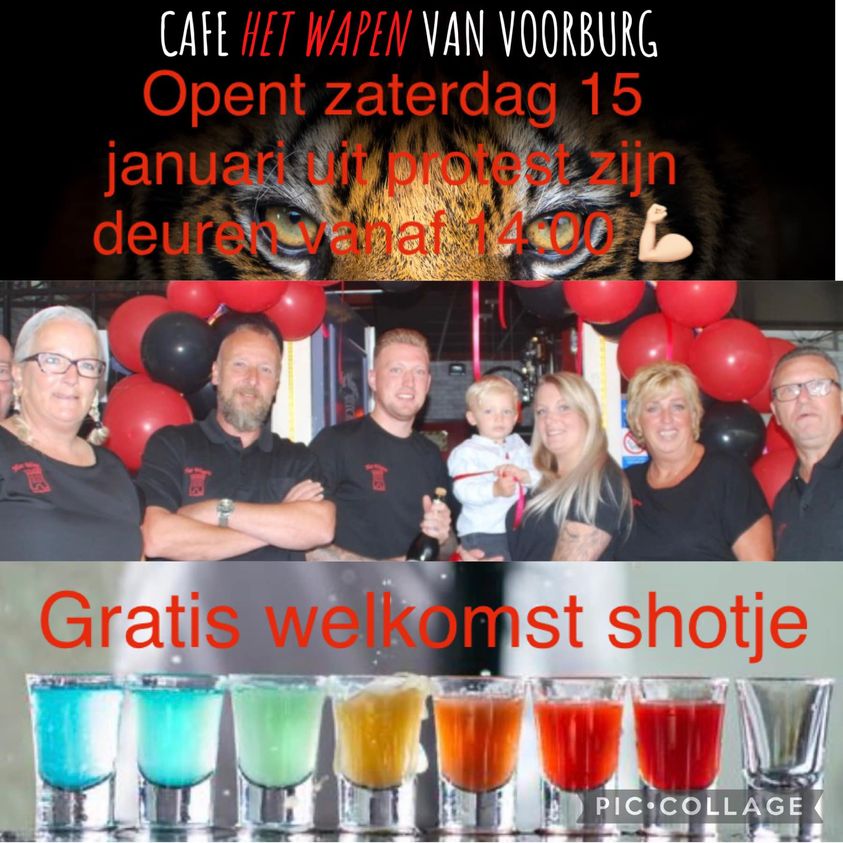 Protest Café Wapen van Voorburg vandaag open Vlietnieuws